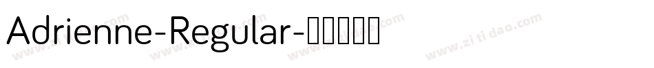 Adrienne-Regular字体转换