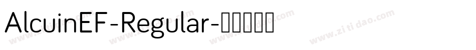 AlcuinEF-Regular字体转换