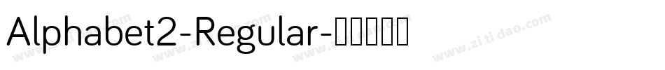 Alphabet2-Regular字体转换
