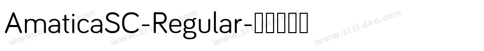 AmaticaSC-Regular字体转换