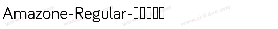Amazone-Regular字体转换