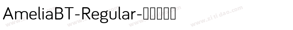 AmeliaBT-Regular字体转换