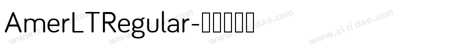 AmerLTRegular字体转换