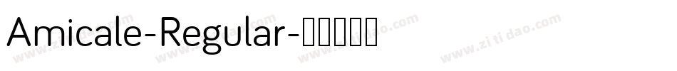Amicale-Regular字体转换