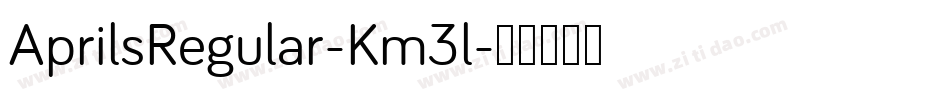 AprilsRegular-Km3l字体转换