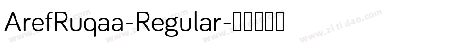 ArefRuqaa-Regular字体转换