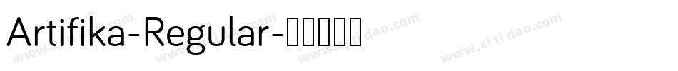 Artifika-Regular字体转换