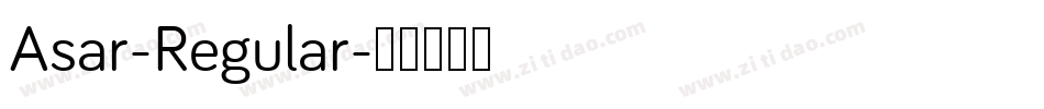 Asar-Regular字体转换