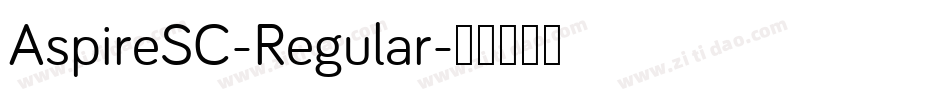 AspireSC-Regular字体转换
