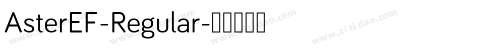 AsterEF-Regular字体转换