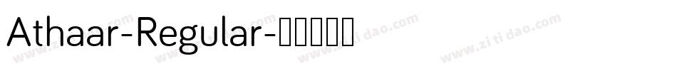 Athaar-Regular字体转换