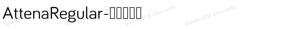 AttenaRegular字体转换