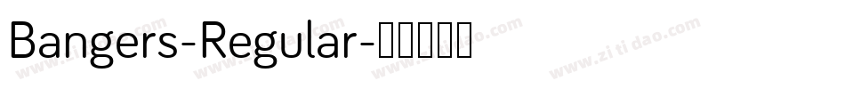 Bangers-Regular字体转换