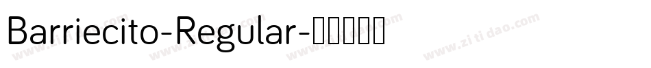 Barriecito-Regular字体转换