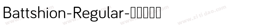 Battshion-Regular字体转换