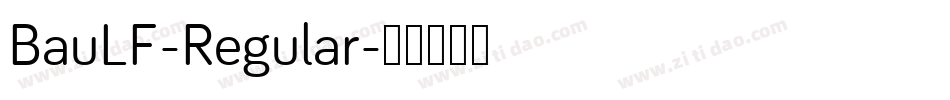 BauLF-Regular字体转换