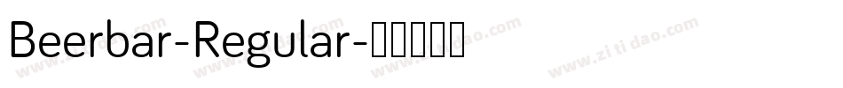 Beerbar-Regular字体转换