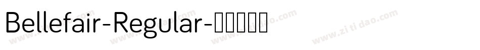 Bellefair-Regular字体转换