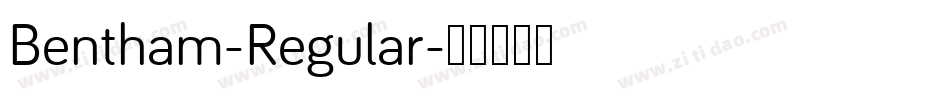 Bentham-Regular字体转换