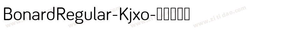BonardRegular-Kjxo字体转换