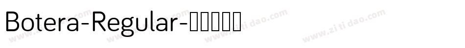 Botera-Regular字体转换