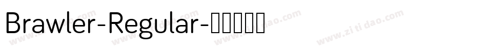 Brawler-Regular字体转换