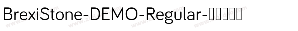 BrexiStone-DEMO-Regular字体转换