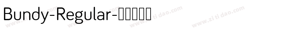 Bundy-Regular字体转换
