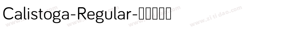 Calistoga-Regular字体转换 Calistoga-Regular字体转换