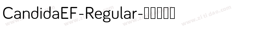 CandidaEF-Regular字体转换
