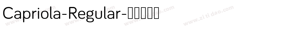 Capriola-Regular字体转换 Capriola-Regular字体转换