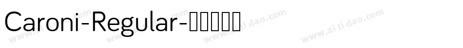 Caroni-Regular字体转换