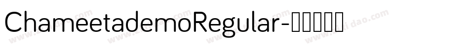 ChameetademoRegular字体转换 ChameetademoRegular字体转换