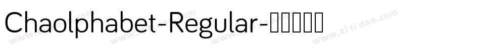 Chaolphabet-Regular字体转换