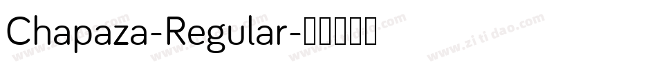 Chapaza-Regular字体转换