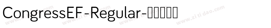 CongressEF-Regular字体转换