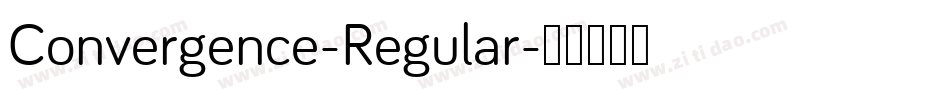 Convergence-Regular字体转换