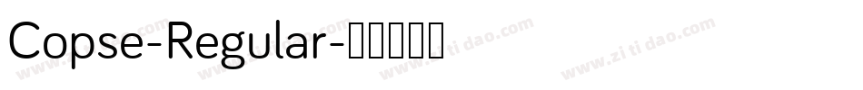 Copse-Regular字体转换