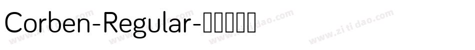 Corben-Regular字体转换