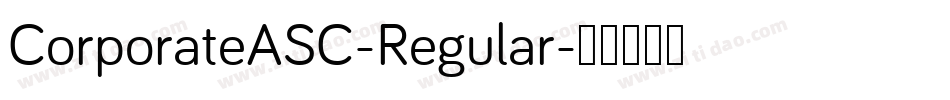 CorporateASC-Regular字体转换