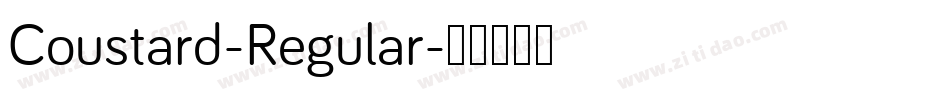 Coustard-Regular字体转换