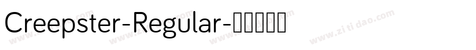 Creepster-Regular字体转换