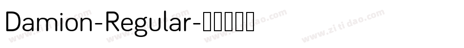 Damion-Regular字体转换