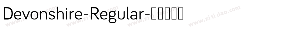 Devonshire-Regular字体转换