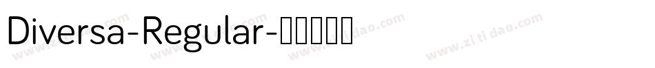 Diversa-Regular字体转换