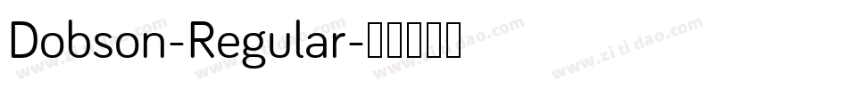 Dobson-Regular字体转换