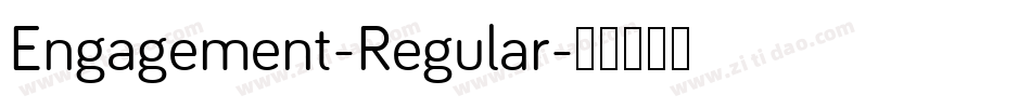 Engagement-Regular字体转换