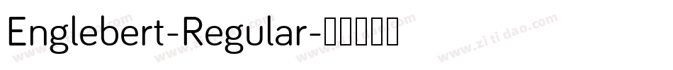 Englebert-Regular字体转换