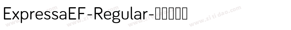 ExpressaEF-Regular字体转换
