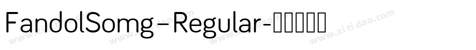 FandolSomg–Regular字体转换